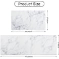 thumbnail image 2 of Marble Kitchen Mats, 2 Pieces Marble Bathroom Rugs Non-Slip Black and White Kitchen Rugs Anti Fatigue Kitchen Floor Comfort Mats for Home Office Bathroom Entryway, 2 of 6