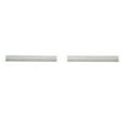 thumbnail image 4 of DecMode 72" x 8" 1-Tier White Floral Wall Shelf with Brown Distressing, 4 of 10