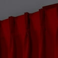 thumbnail image 2 of Homi Drapes 100% Blackout Curtain Triple Pinch Pleat Thermal Insulated Room Darkening Spill Proof Machine Washable Window Treatment Panels (1 Panel, 52x120, Burgundy), 2 of 8