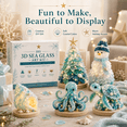 thumbnail image 7 of DIY 3D Sea Glass Art Kit – Coastal & Christmas Collection, Ocean Animal Mosaic Craft Kit for Adults, Colorful Sea Glass Home Decor Set, Creative Handmade Holiday Gift, 7 of 7