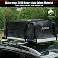 thumbnail image 6 of Audew Car Rooftop Cargo Carrier Bag15 Cubic Feet 600D Oxford Waterproof Car Cargo Bag with 4 Telescopic BeltFoldable Luggage Rack Bag for CarsTrucks and SUV with Roof Rack Vehicle, 6 of 9