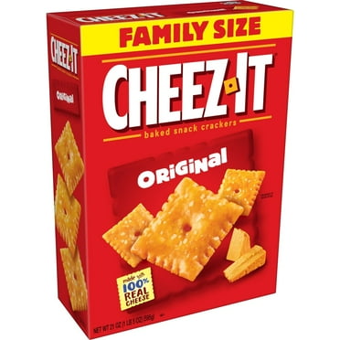 ( 2 Pack ) Cheez-It Baked Snack Cheese Crackers Original Family Size, 21 oz