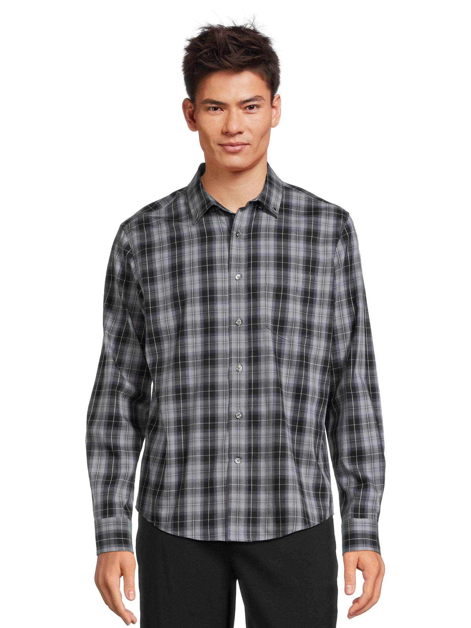 Men's Long Sleeve Poplin ButtonUp Shirt