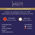 thumbnail image 3 of Mosley Protector de Almohada de Tela Rizo 100 % Impermeable, hipoalerg&eacute;nico, Anti acaros, sin Vinilo (4, Estandar), 3 of 7