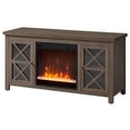 thumbnail image 3 of Evelyn&Zoe Colton Rectangular TV Stand with Crystal Fireplace for TV's up to 55", Alder Brown, 3 of 11