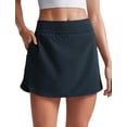 thumbnail image 1 of Falda CRZ YOGA Dolphin Deportiva de Cintura Alta Azul Marino XS, 1 of 6