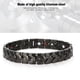 thumbnail image 3 of Pulsera de Mujer pulsera magnética de acero de titanio pulsera de cuidado de la salud pulsera magnética antifatiga para hombres mujeres 22 x 1.2 cm negros, 3 of 7