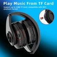 thumbnail image 6 of Leyeet Wireless Headphones Super Bass Bluetooth Foldable Headphones Mic Stereo Earphones over Ear Rechargeable Headset, 6 of 16