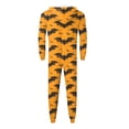 thumbnail image 4 of Halloween Family Pajamas Funny Bats Zipper Hooded Jumpsuit Matching Family Pjs Sleepwear, 4 of 4
