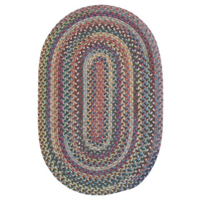 Colonial Mills Rug RU90R024X048 Rustica - Classic Multi 2 ft. x 4 ft. Braided Rug