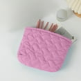 thumbnail image 6 of Makeup Bag, Cute Quilted Cosmetic Pouch for Women Travel Toiletry Bag, Preppy Small Makeup Purse Pouch Skincare Brushes Storage Organizer(Purple), 6 of 6