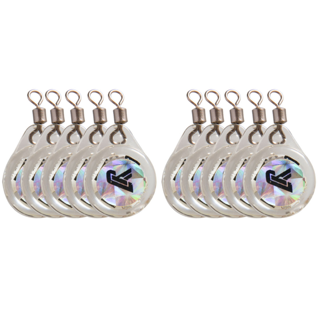 2uds. Lámpara LED de pesca con forma de ojo alimentada por batería para pesca nocturna, color rojo, 5 uds.