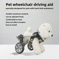 thumbnail image 2 of Adjustable Dog Wheelchair Cat Wheelchair, Lightweight Pet Mobility Aid With Breathable Mesh Harness For Small Medium Dogs Cats Under 50 Lbs Support For Hind Legs, 2-Wheel & 4-Wheel Options (XS/S/M/L), 2 of 7