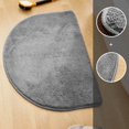 thumbnail image 4 of Half Circular Bathroom Floor Mat C B Polyester - 1X Carpet, 4 of 8