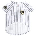 thumbnail image 2 of Pets First MLB Milwaukee Brewers Mesh Jersey for Dogs and Cats - Licensed Soft Poly-Cotton Sports Jersey - Extra Large, 2 of 4