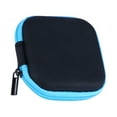 thumbnail image 3 of BRIGHTFUFU Caja de color de color variable Mini auriculares EVA Caja de almacenamiento de la caja de viaje portátil de transporte auriculares Auriculares Auriculares USB Cable Pouch (Azul), 3 of 7