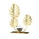thumbnail image 2 of Escultura de metal con hoja de ginkgo y decoración de escritorio, estatua de pan de oro para estantería y decoración de mesa en la oficina, 2 of 6
