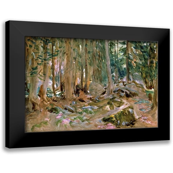 Sargent, John Singer 14x11 Black Modern Framed Museum Art Print Titled - Pine Forest