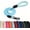 Light Blue, variant on Rope Dog Leash, |Comfortable Leather Handle, Resistant to Dirt and bite | Strong Nylon Pet Lead for Small, Medium, Large Dogs (Pink, 5 FEET)