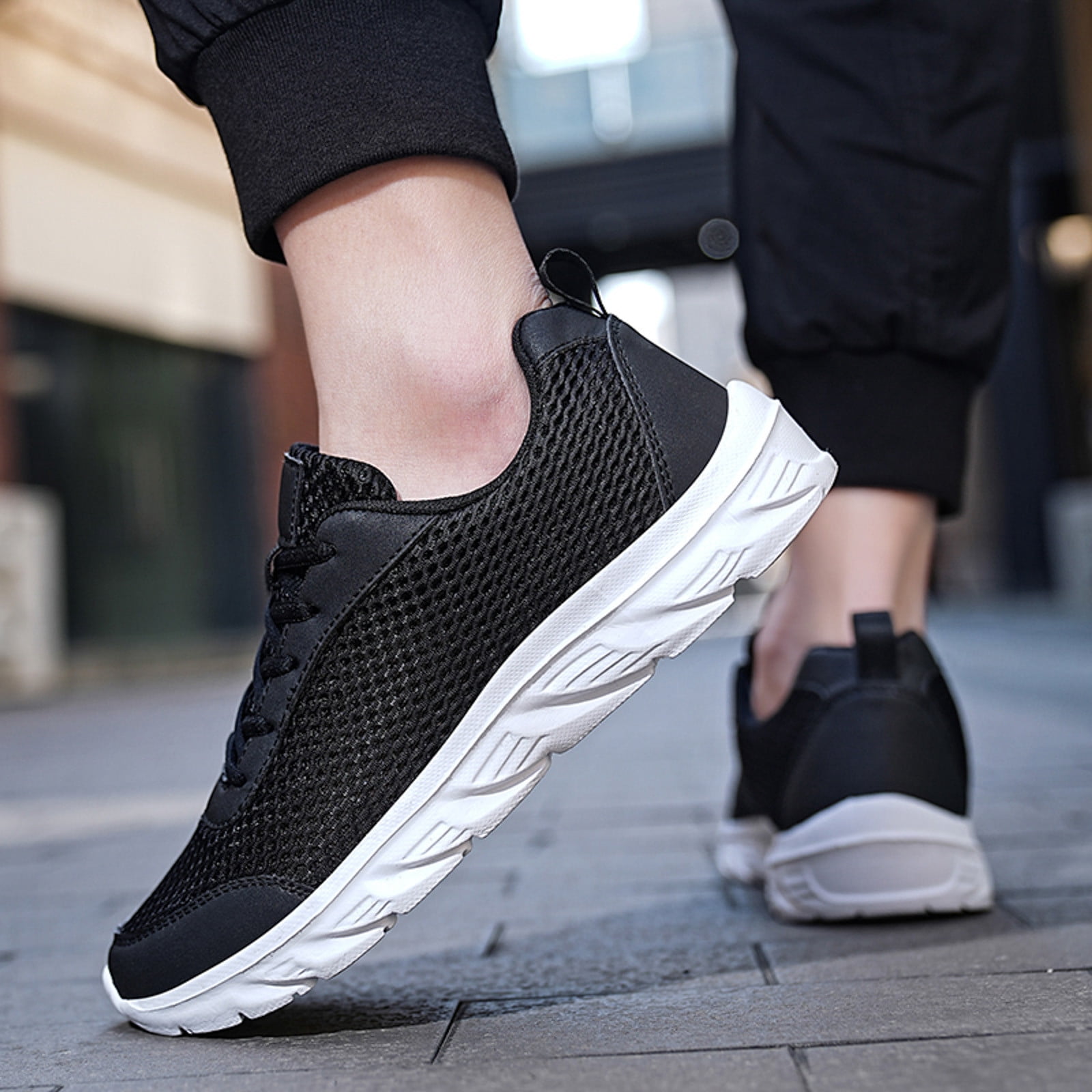 Chaussures D'Été Homme Respirantes Et Légères - Sans Lacets, Antidérapantes - Pour Marche, Travail, Décontracté - 3