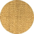 thumbnail image 1 of Ahgly Company Indoor Round Abstract Brown Modern Area Rugs, 8' Round, 1 of 4