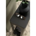 thumbnail image 4 of Kate and Laurel Dahl Modern Slatted Wooden Slim Side Table, 16 x 8 x 24, Black, Transitional Wood Narrow End Table for Use as Living Room Plant Stand or Small Bedroom Nightstand, 4 of 9