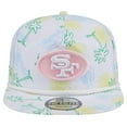 thumbnail image 2 of Men's New Era White San Francisco 49ers  Vacay Golfer Snapback Hat, 2 of 6
