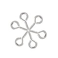 thumbnail image 2 of Uxcell 0.7" Small Screw Eye Hooks Self Tapping Screws Carbon Steel Silver 100Pcs, 2 of 6