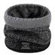 thumbnail image 1 of Bufanda de punto de lana para mujer, bufanda de terciopelo cálida de invierno para hombre, cuello personalizado con degradado grueso para pareja, 1 of 6