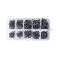 thumbnail image 2 of Soidarity Anzuelos afilados para pesca de peces plateados, 500 Uds., 10 tamaños, hierro con caja de plástico portátil, anzuelos de púas para pesca de Pescar Soidarity OD005234-00, 2 of 6