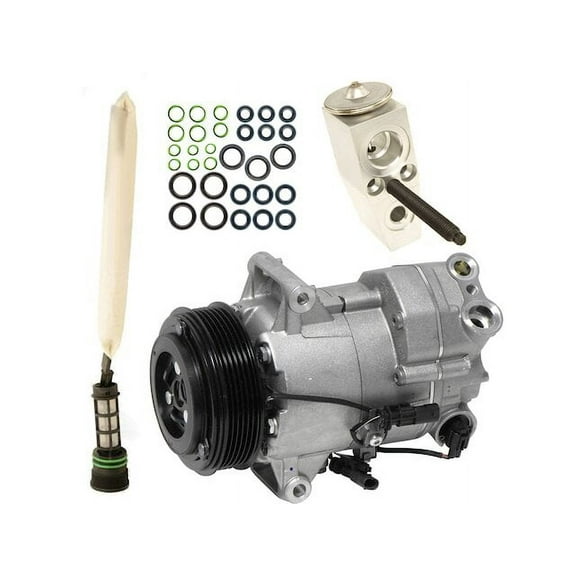 A/C Compressor Kit - 6-Groove - Compatible with 2012 - 2016 Chevy Cruze 1.8L 4-Cylinder 2013 2014 2015