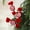 Red, variant on Red and White Striped Velvet Christmas Candy Cuttings, Holiday Tree Decorations, Festive Yarn Lollipop Ornament, Christmas Wreath and Garland Accents,Seasonal Gift Idea Red A