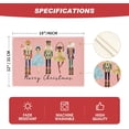 thumbnail image 6 of mubwai Pink Watercolor Nutcrackers Xmas Balls Merry Christmas Placemats Set of 4, 12x18 Inch Seasonal Winter Holiday Table Mats for Party Kitchen Dining Decoration, 6 of 6