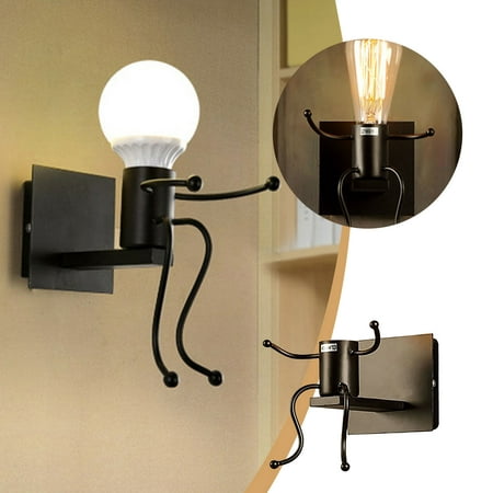 

DagobertNiko Retro Villain Wall Lamp Creative Personality Bedside Indoor Corridor Aisle Lamp