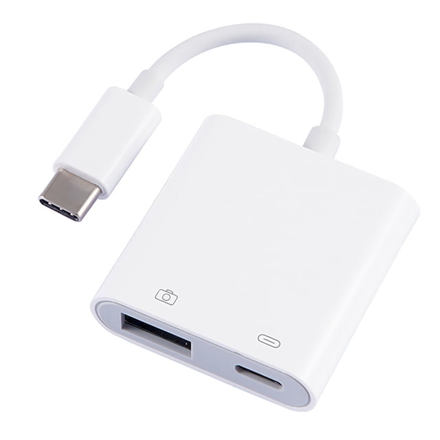 Adaptador de tarjeta de memoria tipo C a lector de tarjetas OTG USB 3.0 para conectar teclado, ratón y unidad flash USB.