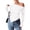 White, variant on PRETTYGARDEN Womens Fall Trendy Off Shoulder Y2k Tops Tie Dye Mesh Long Sleeve Shirts Asymmetrical Ruched Floral Blouse