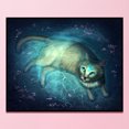 thumbnail image 3 of Cuadros Decorativos 11CT punto de cruz completo gato civeta de agua estampado DIY Kits de bordado artes hechas a mano Tmvgtek embutido en tela, 3 of 9