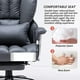 thumbnail image 5 of Efomao Desk Office Chair Big High Back Chair PU Leather Computer Chair Managerial Executive Swivel Chair with Lumbar Support My Lux Decor Round, 5 of 14