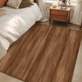 thumbnail image 4 of Area Rugs 2.7'x5', Brown Wooden Board Carpet for Living Room Bedroom Dining Room, Simple Vintage Country Wood Grain Throw Kitchen Rugs Non Slip Washable Rectangle Indoor Outdoor Rugs, 4 of 8