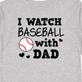 thumbnail image 4 of Inktastic I Watch Baseball with My Dad Boys or Girls Long Sleeve Toddler T-Shirt, 4 of 5