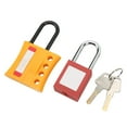 Lockout Tagout Lock Hasp Kit 4 Holes Insulated Nylon ABS LOTO Safety