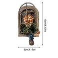 thumbnail image 3 of Mischievous Garden Gnome Funny Garden Tree Decoration Garden Dwarf Ornaments Dwarf Resin Crafts Garden Ornaments Statue, 3 of 9