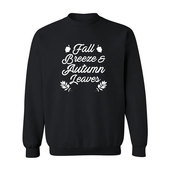 Fall Breeze & Autumn Leaves Crewneck Sweatshirt