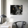thumbnail image 3 of JRXY  Canvas Print Wall Art Paintings Black Lab Labrador Retriever Wall Decor Pictures for Living Room Bedroom Home Office Decor Framed  16x12in, 3 of 4