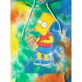 thumbnail image 4 of The Simpsons Men's Bart Squishee Brain Freeze Tie Dye Pullover Hoodie, 4 of 7