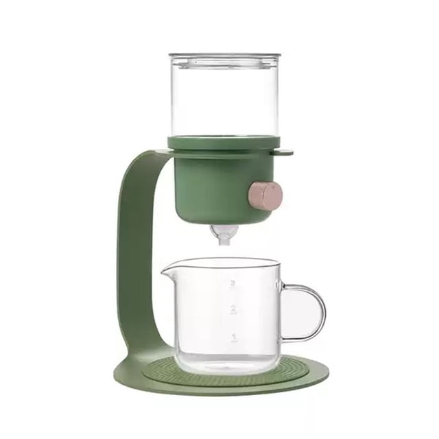 Tetera perezosa, tetera moderna con flores, cafetera de goteo