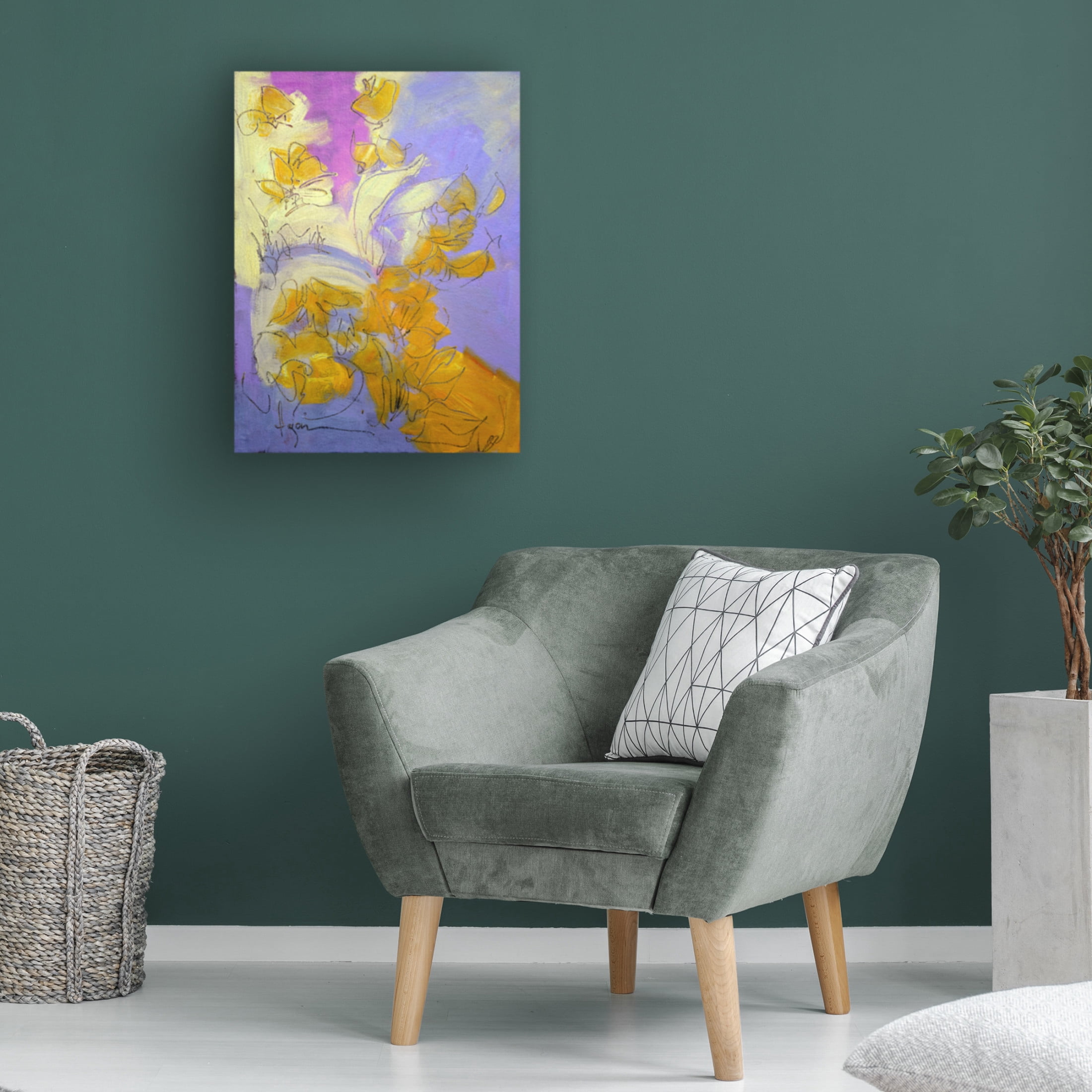 Canvas Wall Art - Dorothy Fagan 'Free Bird' Wall Art for Living Room, Bedroom, or Office D?cor by Trademark Fine Art - 35 x 47 Inches