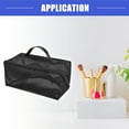 thumbnail image 2 of Vocoste Mesh Makeup Bag Large Makeup Bag Clear Mesh Pouch with Zipper for Women Nylon Black, 2 of 6