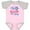 Pink and Heather, variant on Inktastic My 1st 4th of July with Stars Boys or Girls Baby Bodysuit