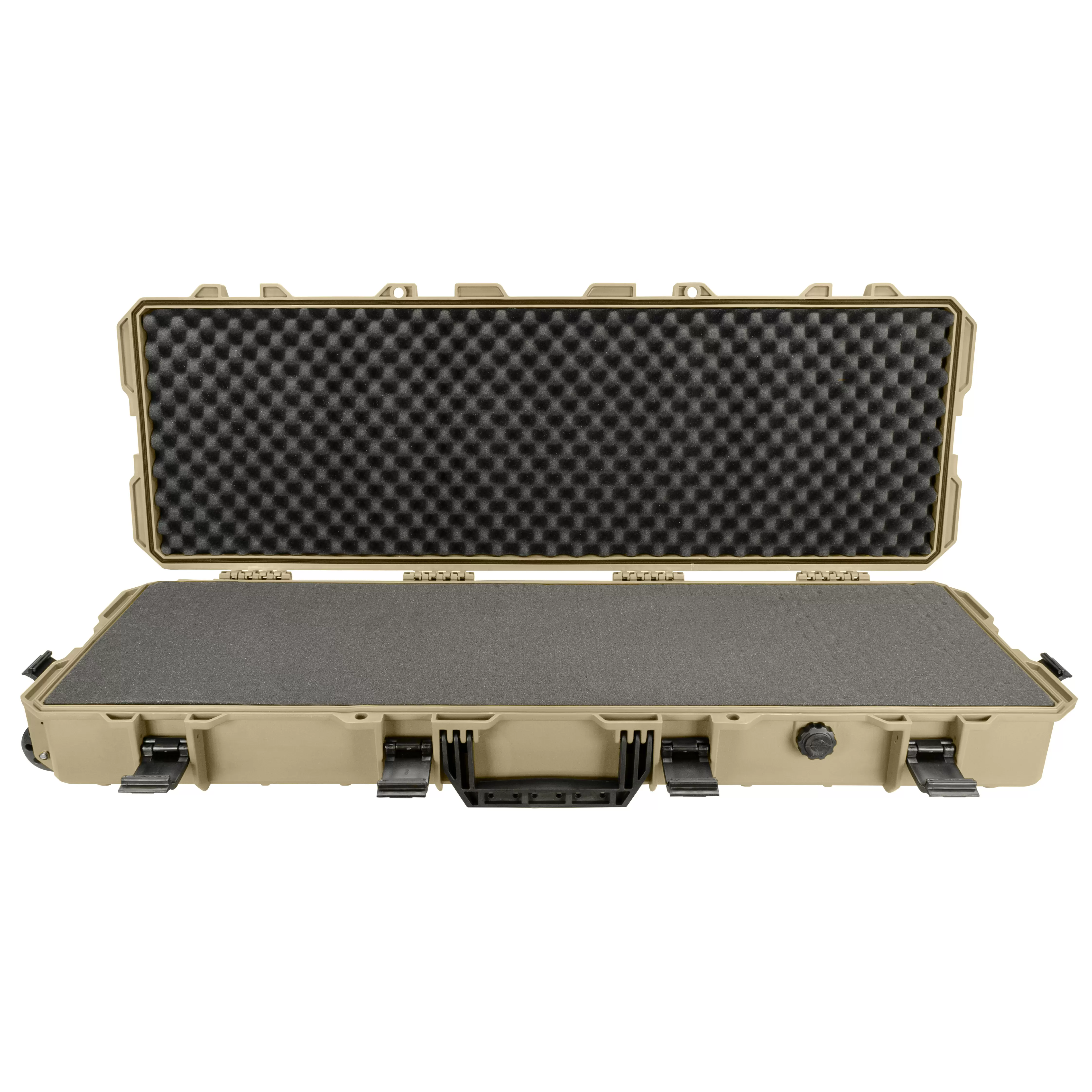 Eylar 39 Inch Intact Series Rolling Hard Rifle Case, Lightweight and Durable Stacker Design with Foam (TAN)